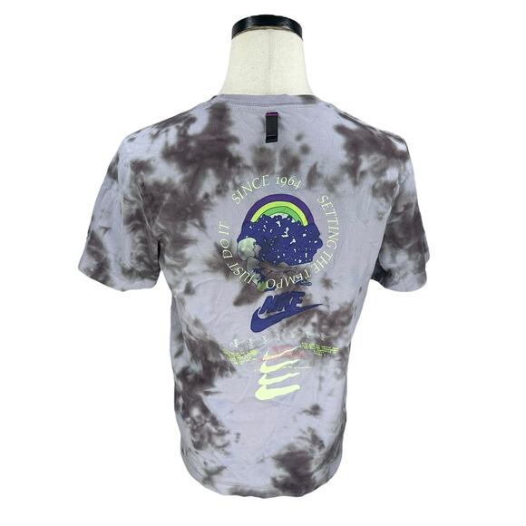 Nike Festival Revolution T-Shirt Men’s Medium Purple Tie-Dye Cotton Short Sleeve - Picture 4 of 11